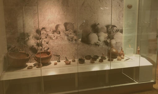 photo of the ancient cypriot exhibit at the royal ontario museum