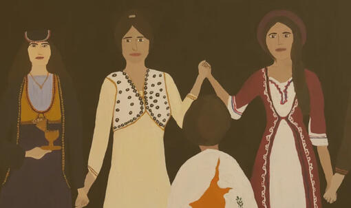 picture of my painting 'together' (2020)